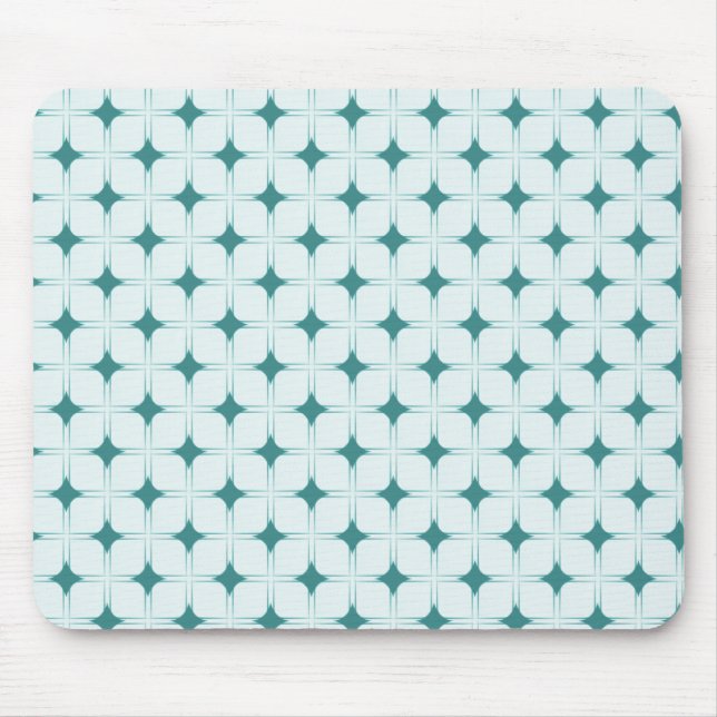Tapis De Souris Sophistication rétro Mousepad, Turquoise (Devant)