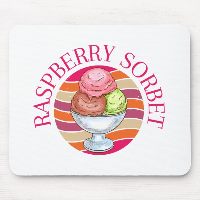 Tapis De Souris Sorbet de framboise (Devant)