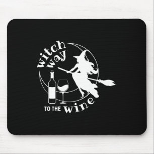 Tapis De Souris Sorcière Au Vin Halloween Witchy Femmes Drôle