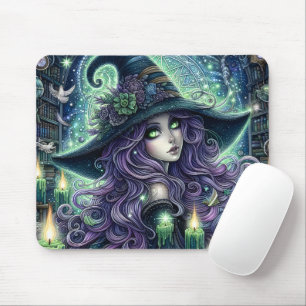 Tapis De Souris Sorcière Céleste Mystique