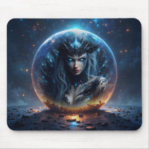 Tapis De Souris Sorcière cosmique – Née de la sphère stellaire.
