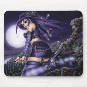 Tapis De Souris Sorcière d'Anime de Goth