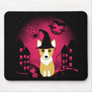 Tapis De Souris Sorcière de corgi