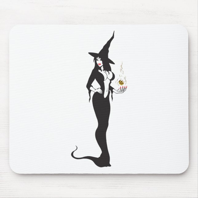 Tapis De Souris sorcière de l'ampli halloween (Devant)