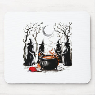 Tapis De Souris Sorcière effrayante Halloween Anti-trump Féministe