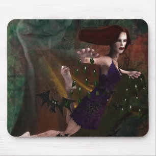 Tapis De Souris Sorcière et la lune