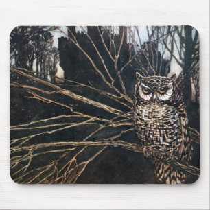 Tapis De Souris Sorcière sous la forme de hibou