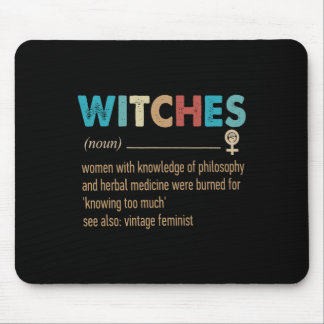 Tapis De Souris Sorcières féministes Définition Femmes ayant une c