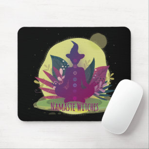 Tapis De Souris Sorcières Halloween Yoga Namaste
