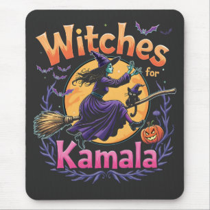 Tapis De Souris Sorcières Pour Kamala Enfless Chat Lady Halloween