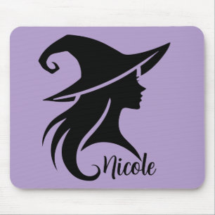 Tapis De Souris Sorcières Wiccans de sorcière de chapeau noir Hall