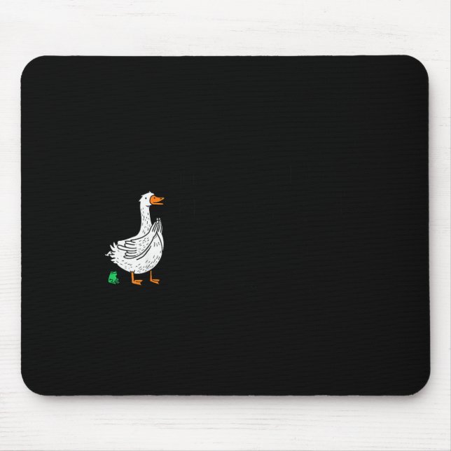 Tapis De Souris Sorry I'm Late Funny Goose Christian Bible Verse F (Devant)