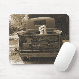 Tapis De Souris Sortez de Dodge - Photo de chien