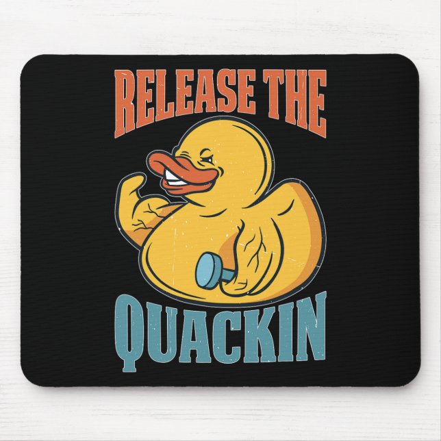 Tapis De Souris Sortez Le Quackin Gym Bodybuilding (Devant)