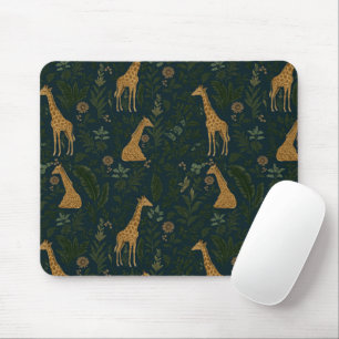 Tapis De Souris Sortie de girafe tropicale