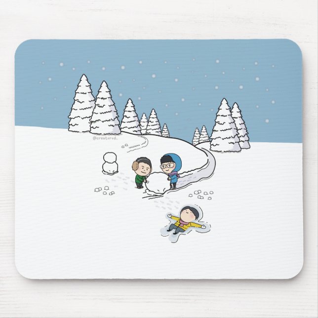 Tapis De Souris sosoMiel(55) hiver (Devant)