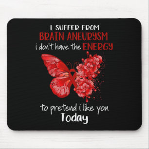 Tapis De Souris Souffrir De L'Aneurie Cerveau Sensibilisation Papi
