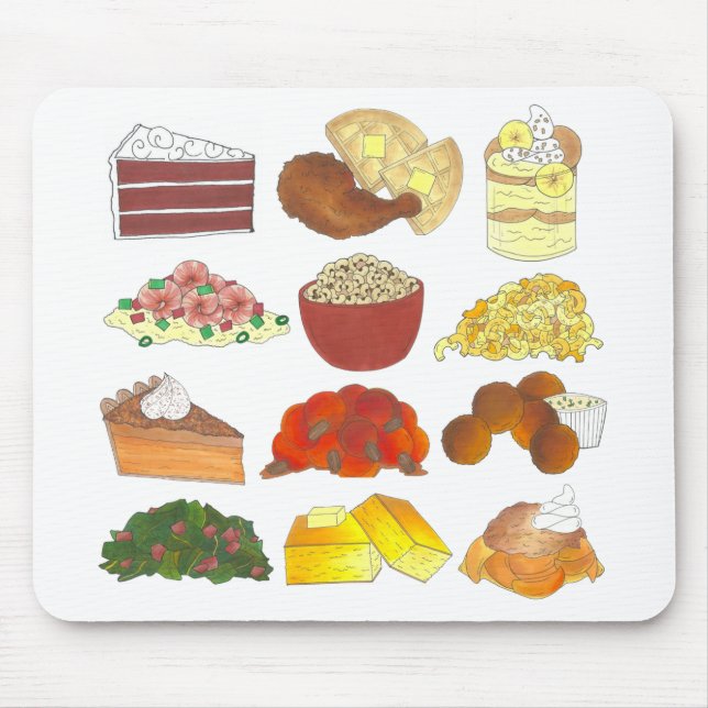 Tapis De Souris Soul Food Favoris Foie Cuisine Sud (Devant)