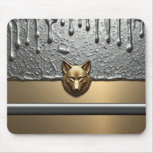 Tapis De Souris Soulagement de Loup Doré avec Effet de Goutte de M