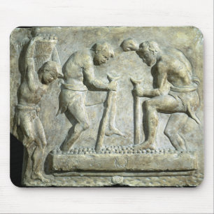 Tapis De Souris Soulagement dépeignant des machines à paver