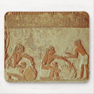 Tapis De Souris Soulagement dépeignant la fabrication et la