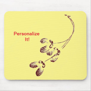 Tapis De Souris soulagement direct de la feuille Nature Imprime Mo