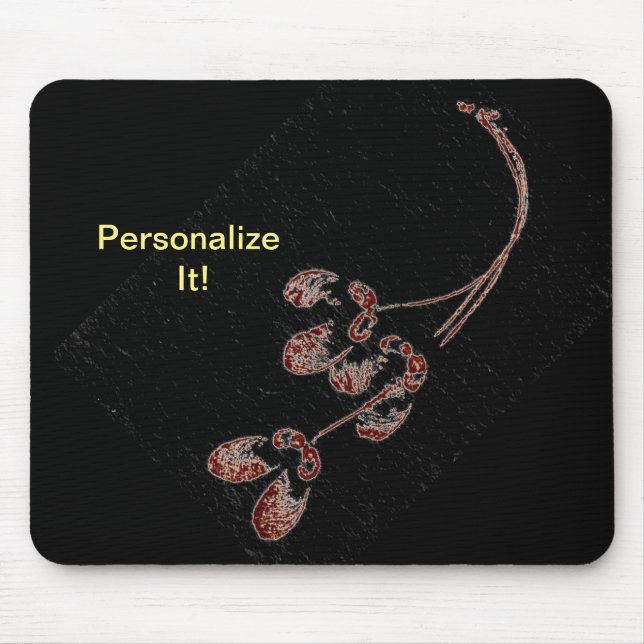 Tapis De Souris soulagement direct de la feuille Nature Imprime Mo (Devant)