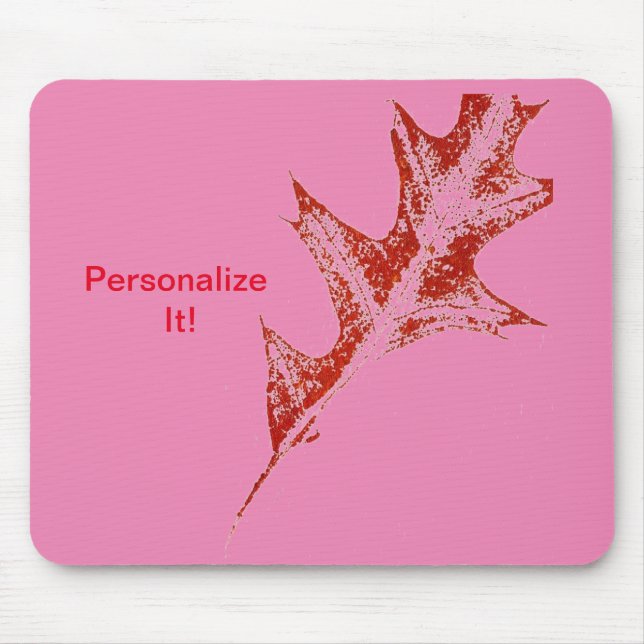 Tapis De Souris soulagement direct de la feuille Nature Imprime Mo (Devant)