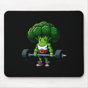 Tapis De Souris Soulever de brocolis musculation gym vegan tee Pow
