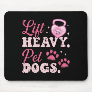 Tapis De Souris Soulever des chiens de compagnie lourds musculatio