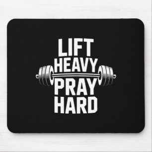 Tapis De Souris Soulever Lourd Prière Dure Gym Cadeau Chrétien Jés