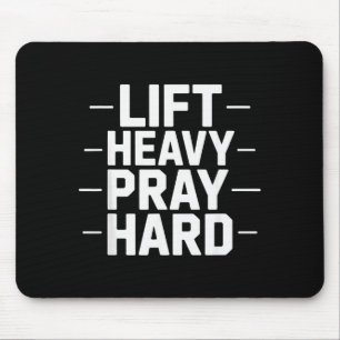 Tapis De Souris Soulever Lourd Priez Fort Gym Cadeau Chrétien Jésu