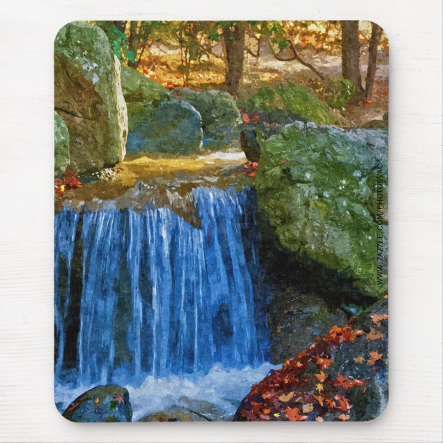 Tapis de souris Source d'eau bleue (Devant)