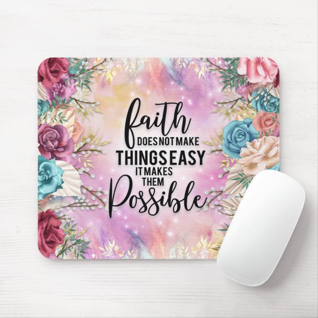 Tapis De Souris source d'inspiration Bible chrétienne Verse (Avec souris)