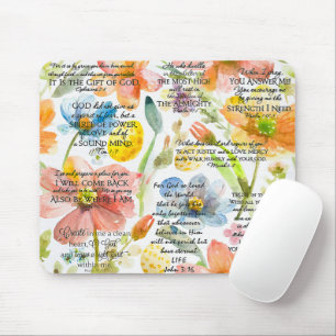Tapis De Souris source d'inspiration Bible chrétienne Verse