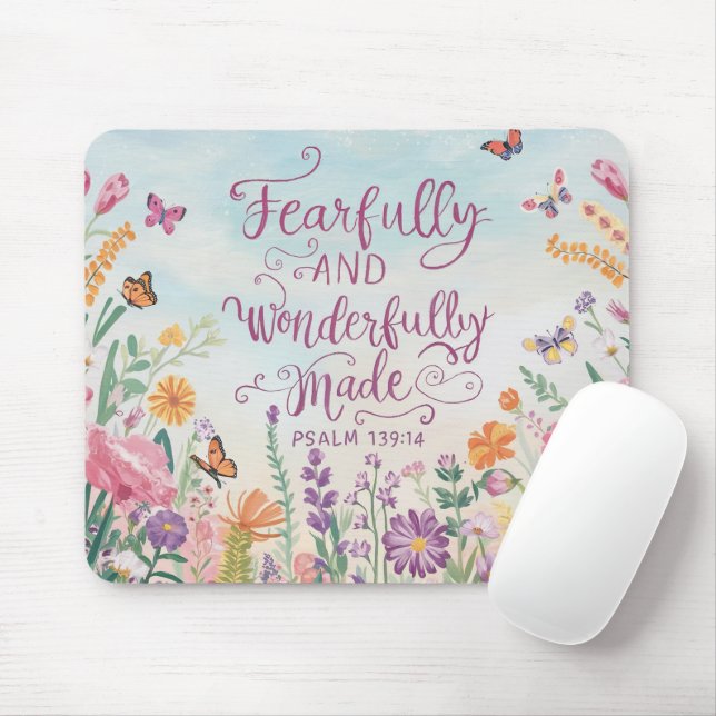 Tapis De Souris source d'inspiration Bible chrétienne Verse (Avec souris)