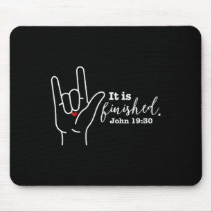 Tapis De Souris Sourde Foi Chrétienne Pâques Sache Langue des sign