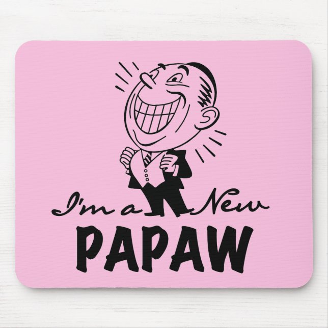 Tapis De Souris Souriant de nouveaux t-shirts et cadeaux Papaw (Devant)