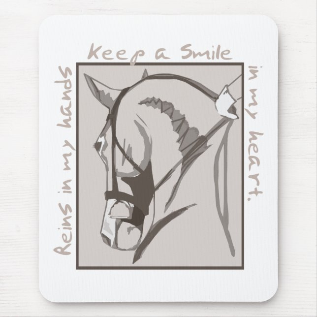 Tapis De Souris Sourire dans mon coeur (Devant)