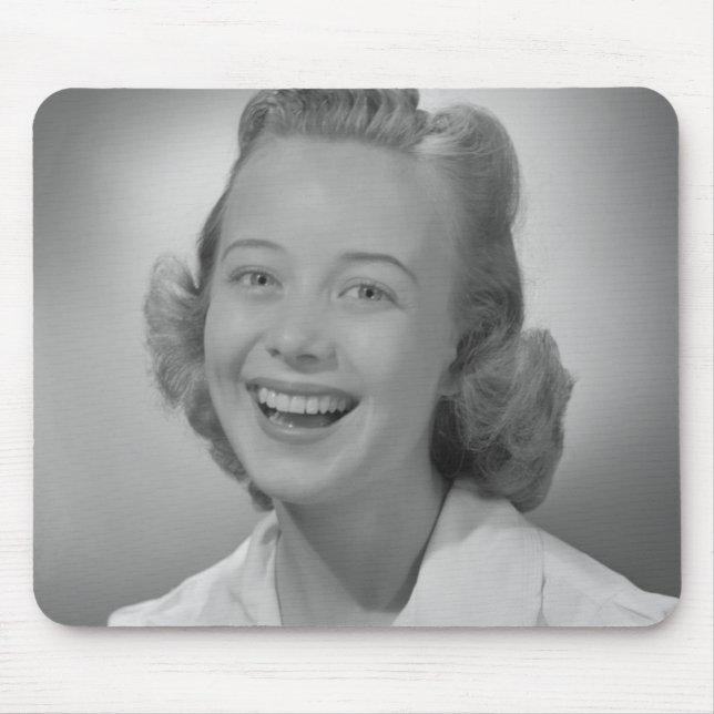 Tapis De Souris Sourire de femme (Devant)