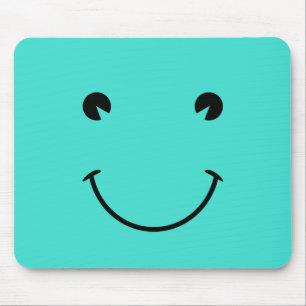 Tapis De Souris Sourire Turquoise