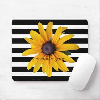 Tapis De Souris Souris à rayures noires jaune Susan Photo Souris n