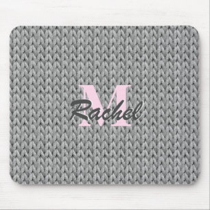 Tapis De Souris Souris à texture granuleuse avec monogramme
