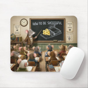 Tapis De Souris Souris assises dans une salle de classe