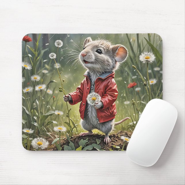 Tapis De Souris Souris Avec Dandelion (Avec souris)