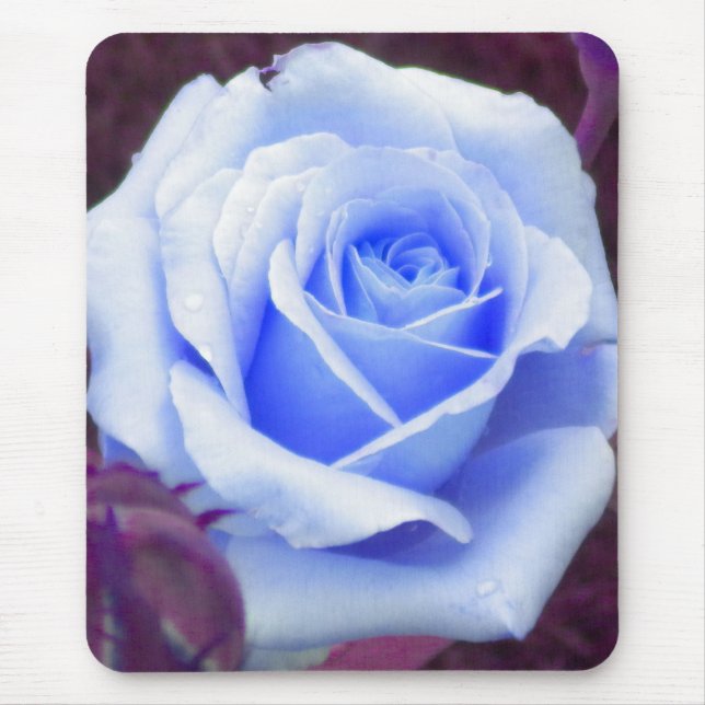Tapis De Souris Souris bleu pâle pour Rose (Devant)