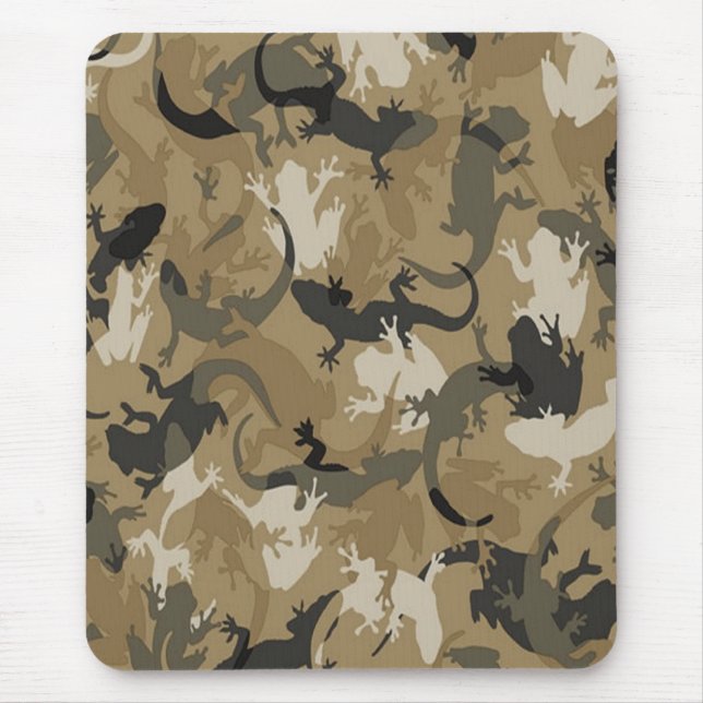 Tapis De Souris Souris Brown de Camouflage en Reptile (Devant)