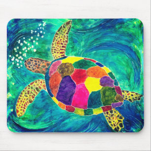 Tapis De Souris Souris couleur tortue de mer