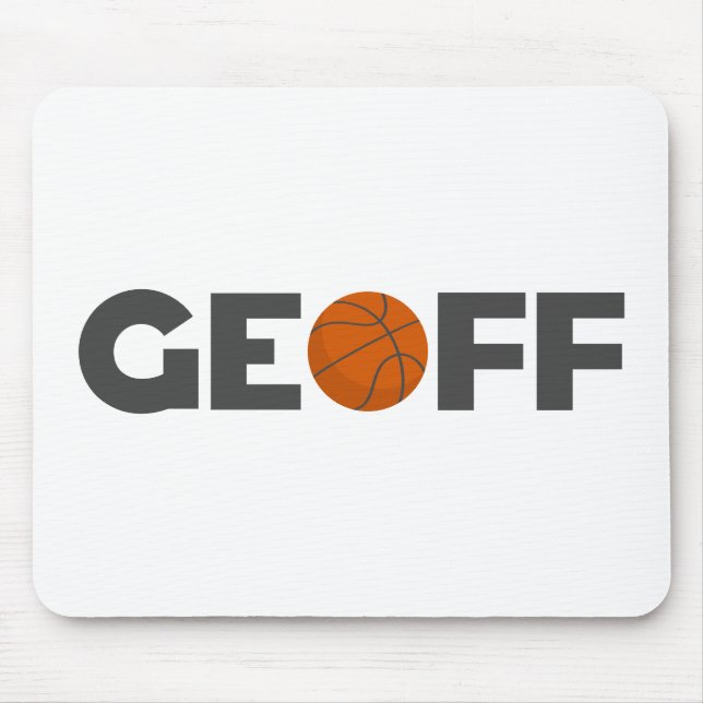 Tapis De Souris Souris de basket-ball Geoff (Devant)