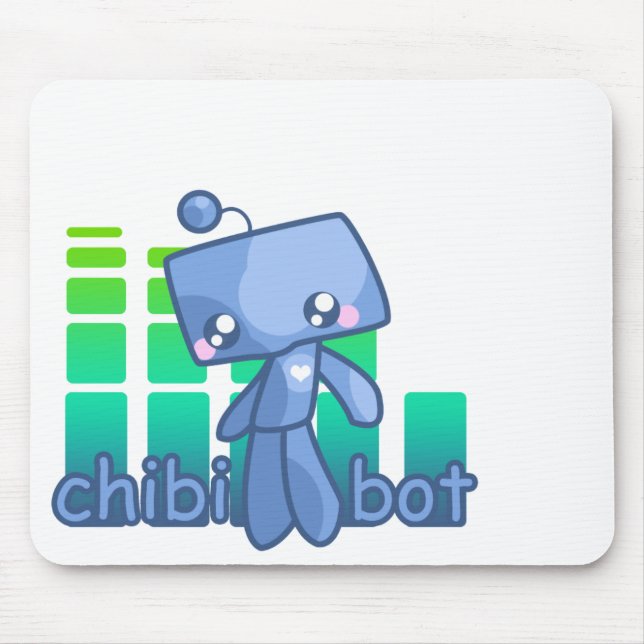 Tapis De Souris Souris de Bot de Chibi (Devant)